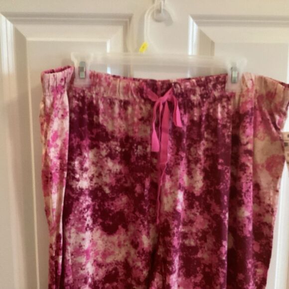 NWT. Jenni Brand Women’s Splash Pinks and Wines Long PJ Pants 2X. 3X - Picture 5 of 11